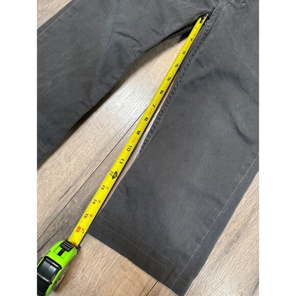 Free world Youth Gray Denim Pants 16/28 Relaxed Fit Hemmed Made In Mexico Durabl - Picture 9 of 11